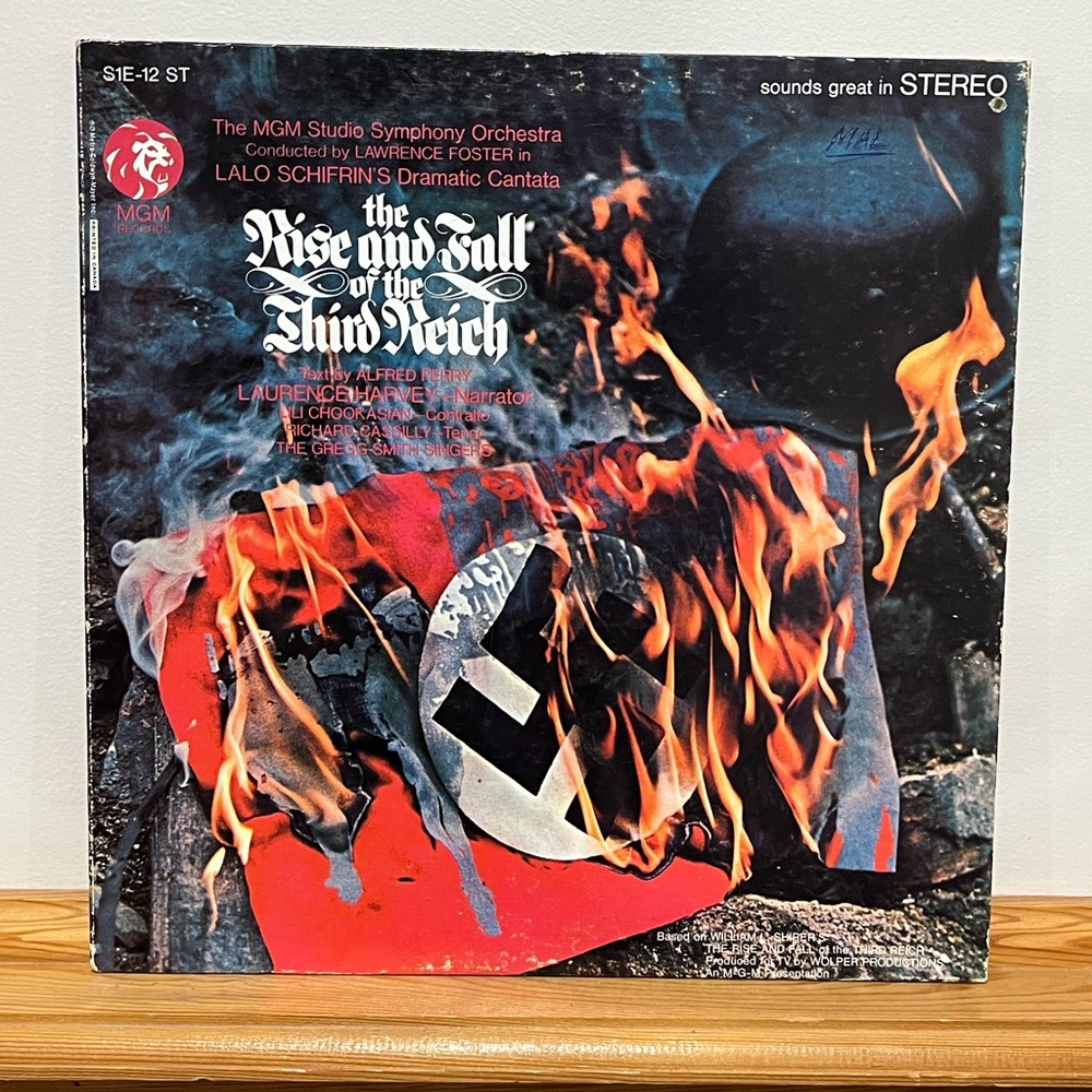 The Rise And Fall Of The Third Reich Lp. Vinyl Record. MGM Records. S1E-12 ST.